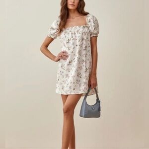 Reformation Carsen linen mini dress